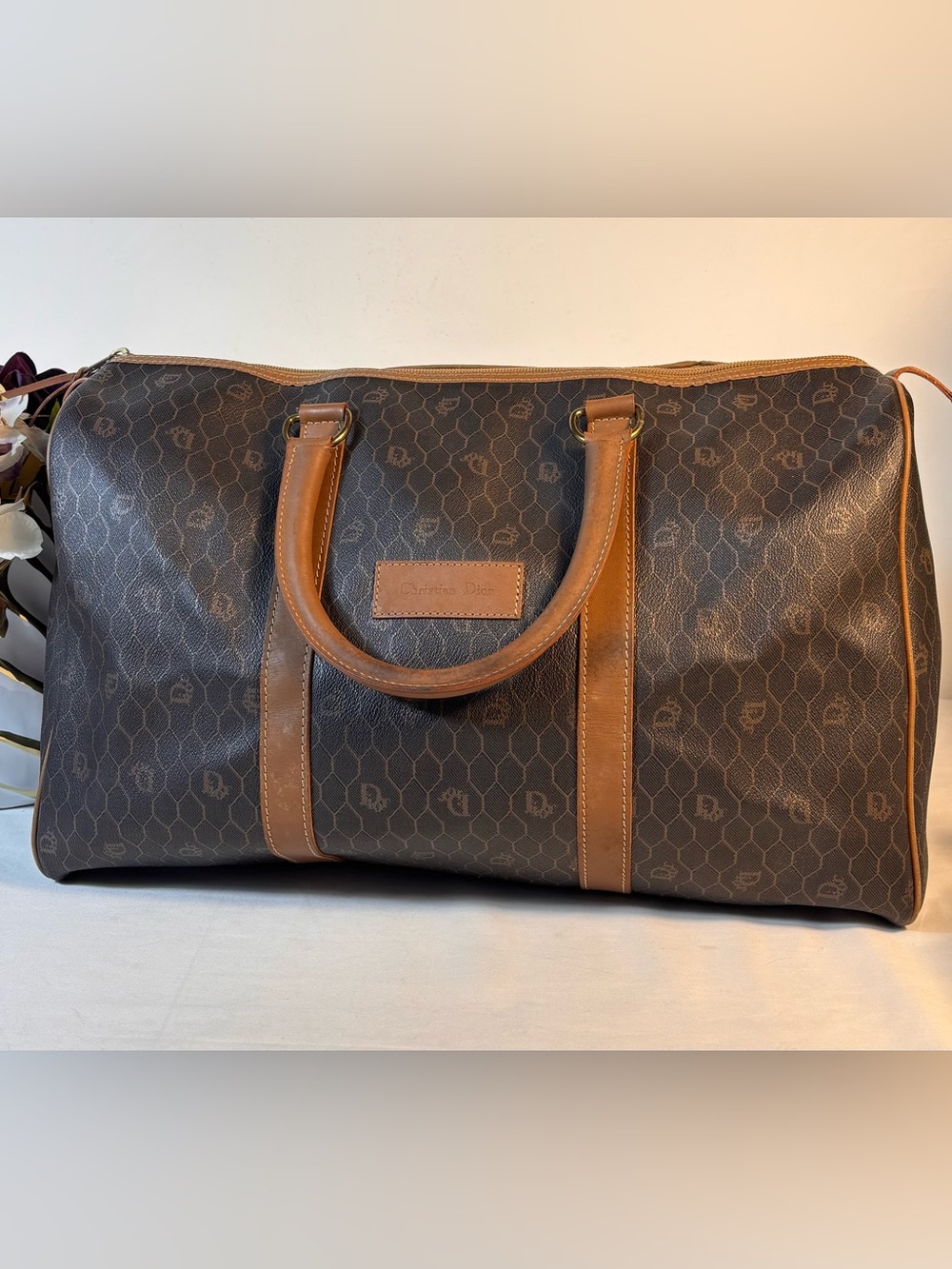 Vintage Dior Medium Travel Bag
